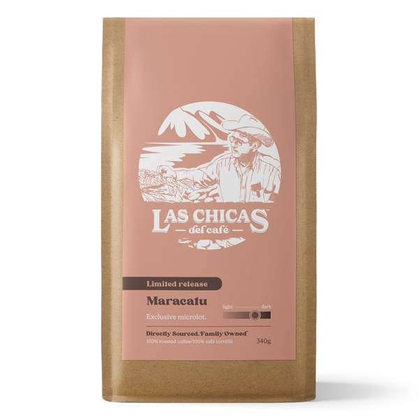 A bag of Maracatu coffee beans